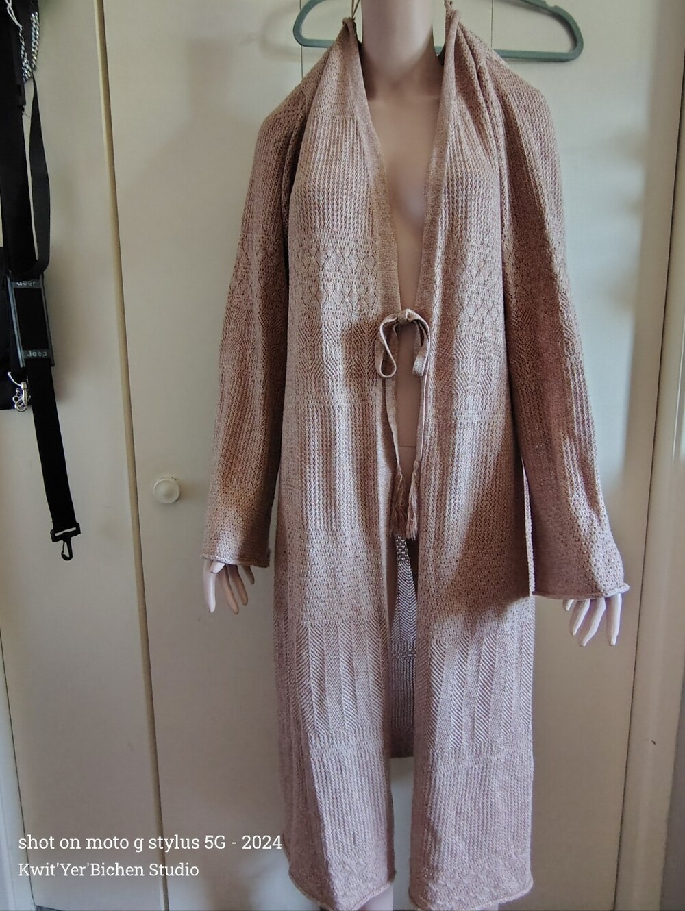 KNOX ROSE Women's Knit Duster XL Rose Gold
